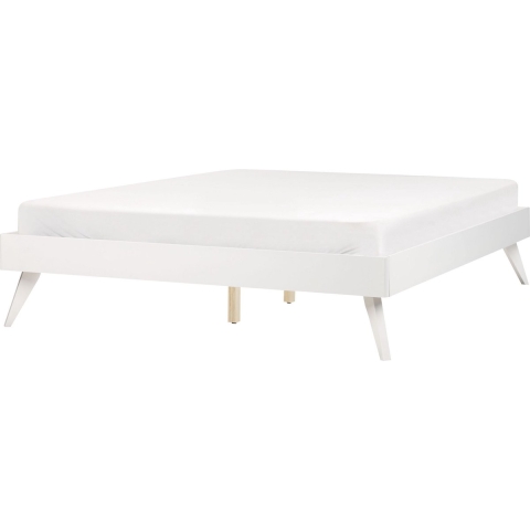 Beliani - BERRIC - Tweepersoonsbed - Wit - 140 x 200 cm - MDF