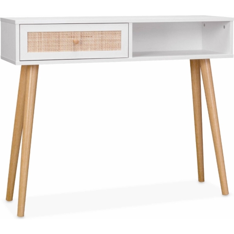 sweeek - Sidetable met rotan
