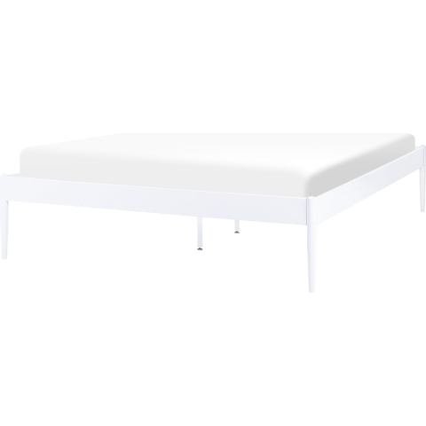 Beliani - VAURS - Tweepersoonsbed - Wit - 140 x 200 cm - Staal