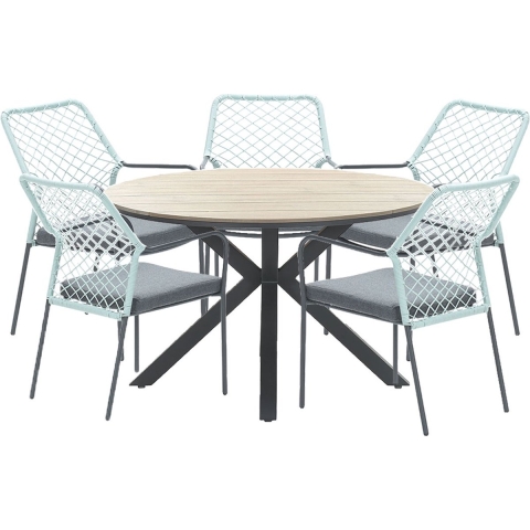 Garden Impressions Ross tuinset 6-delig z.groen-light teak look