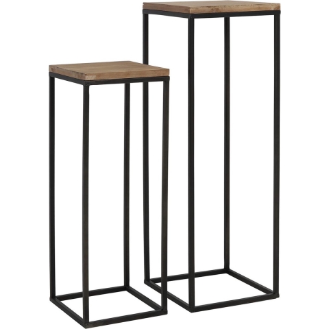 Light & Living Zuil Yarula - Hout|Zwart - Set