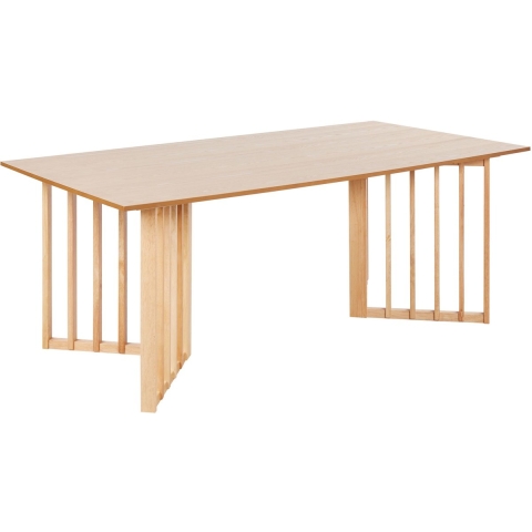Beliani - LEANDRA - Eettafel - Lichtbruin - MDF