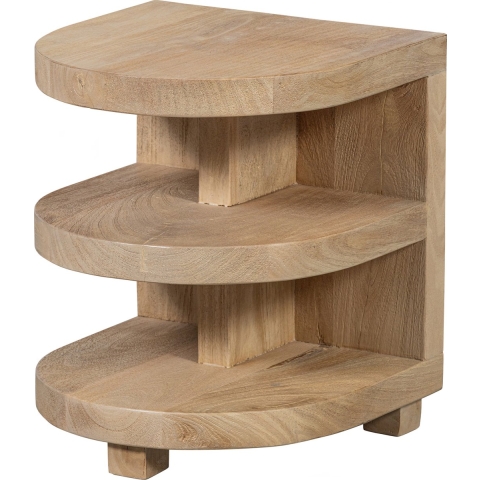 WOOOD Darran Bijzettafel - Mangohout - Naturel - 42x36x36