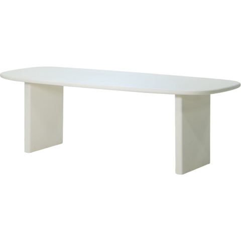 Giga Meubel - Eettafel Deens Ovaal 200cm - Beige Beton - Gin