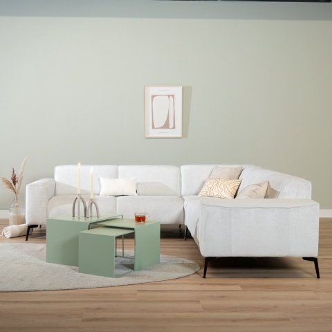 Bronx71 Bijzettafel Lucia metaal lichtgroen 34 cm hoog