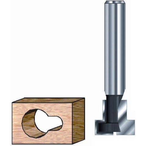 ENT T-groeffrees HM A12.7mm kolf 8mm - 7917731 - 7917731