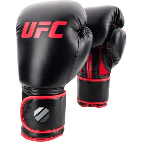UFC Contender Muay Thai Style (kick)bokshandschoenen - Zwart/Rood - 12 oz