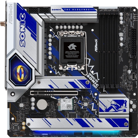 ASRock B760M PG SONIC WIFI Moederbord Socket Intel 1700 Vormfactor Micro-ATX Moederbord chipset Intel® B760
