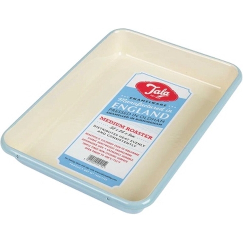 Tala - Ovenschaal, 34 x 24.5 x 5 cm, Geëmailleerd Staal, Licht Blauw -