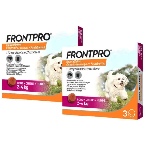 2x Frontpro Hond S 2-4 kg 3 tabletten