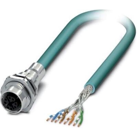 Phoenix Contact 1424135 Sensor/actuator inbouwconnector M12 Aantal polen (sensoren): 8 Bus, inbouw 0.50 m 1 stuk(s)