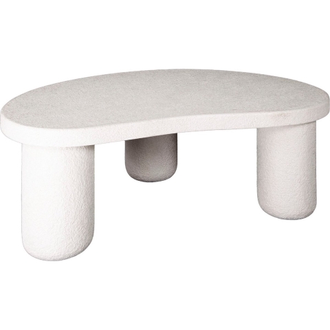 Fraaai Vero organische salontafel - 110 cm - marmer - wit