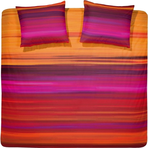 Damai dekbedovertrek Lucid - Satijn - 260x200|220 cm - Orange