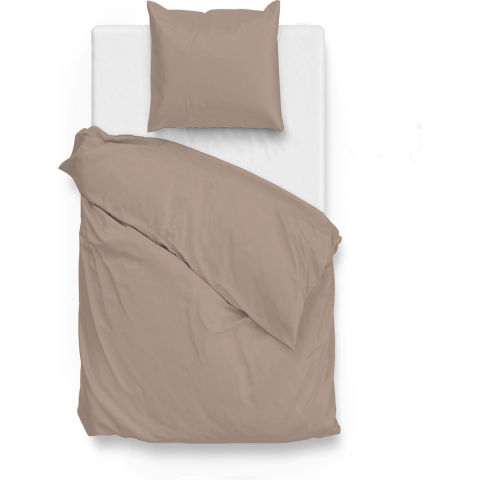 Zo Home Satinado Dekbedovertrekset Uni Katoen Satijn - praline brown