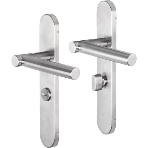 Impresso Alton RVS geborsteld op Ovaal schild