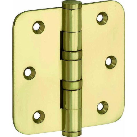 Artitec Mi Satori Kogellagerscharnier ronde hoek vlak 76x76mm messing gelakt