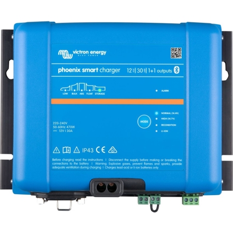 Victron Energy Phoenix Smart IP43 Charger 12/30 (1+1) 120-240V Loodaccu-lader Laadstroom (max.) 30 A