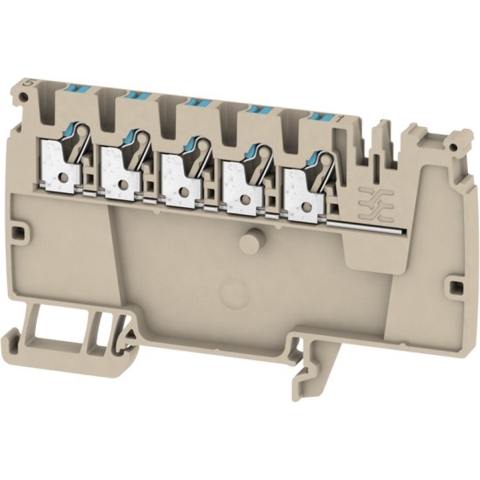Weidmüller 1988100000 Doorgangsklem 5.1 mm Spanveer Grijs 50 stuk(s)