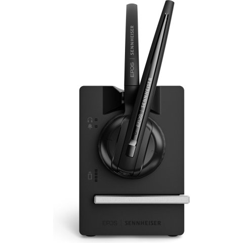 EPOS Headset On Ear headset Telefoon DECT Mono Zwart Noise Cancelling Microfoon uitschakelbaar (mute)