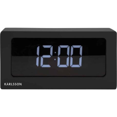 Karlsson - Table clock Boxed LED black