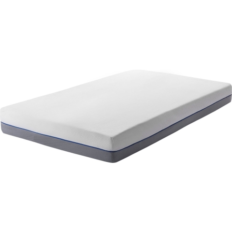 Beliani-GLEE -Traagschuimmatras Stevig-Grijs-80 x 200 cm-Polyester
