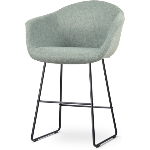 Nolon Nino-Otis barkruk zacht groen - zwart onderstel - 65 cm