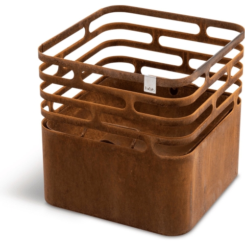 Höfats - Cube - Vuurkorf Roest - Cortenstaal - Vuurkorf - Bruin