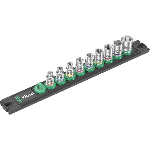 Wera Dop-magneetstrip A Imperial 1 Zyklop doppenset | 1/4"-aandrijving | INCH | 9-delig - 05005420001