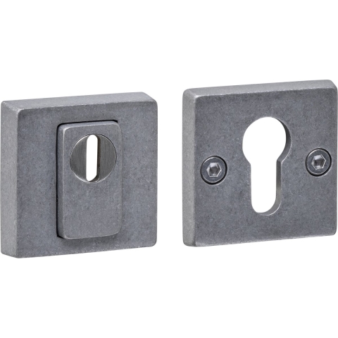 Intersteel Veiligheidsrozet SKG3 Vierkant met cilindergat RVS Geborsteld