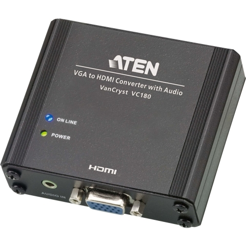 ATEN AV Converter VC180 [VGA, Jackplug - HDMI] 1920 x 1080 Pixel