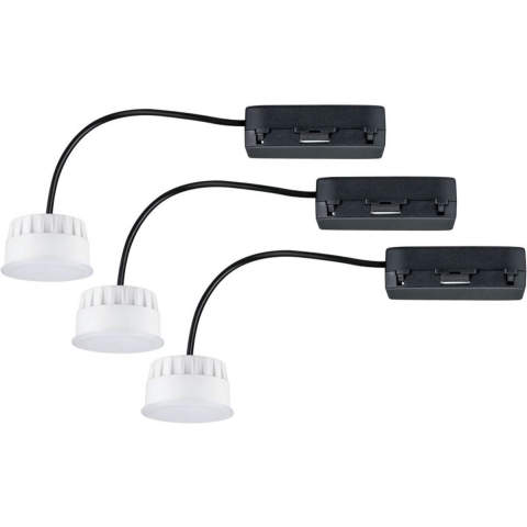 Paulmann 92477 LED-inbouwlamp Set van 3 stuks LED 19.5 W Satijn