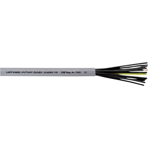 LAPP ÖLFLEX® CLASSIC 110 Stuurstroomkabel 2 x 0.75 mm² Grijs 1119802/100 100 m