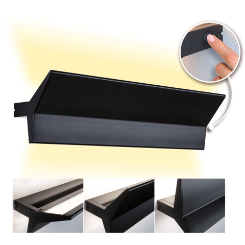 Paulmann Stine 79509 Wandlamp 13 W LED Zwart (mat)