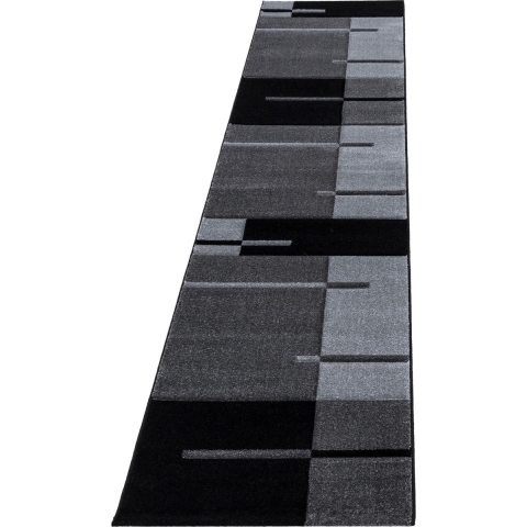 Tapeso Modern Vloerkleed Hawaii Grijs 1310 - 80x300 cm