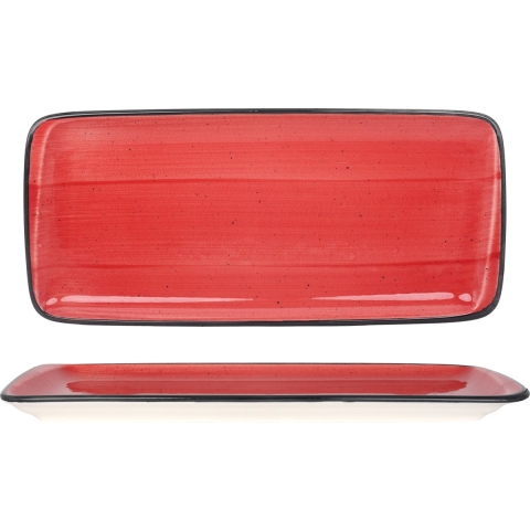 Bonna Serveerschaal - Aura Passion - Porselein - 34x16 cm - set van 2
