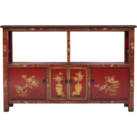 Fine Asianliving Chinees Dressoir Rood