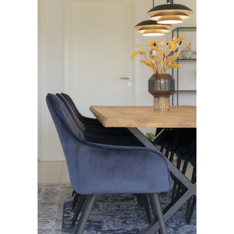 House Nordic Toulon Eiken Eettafel 300 cm