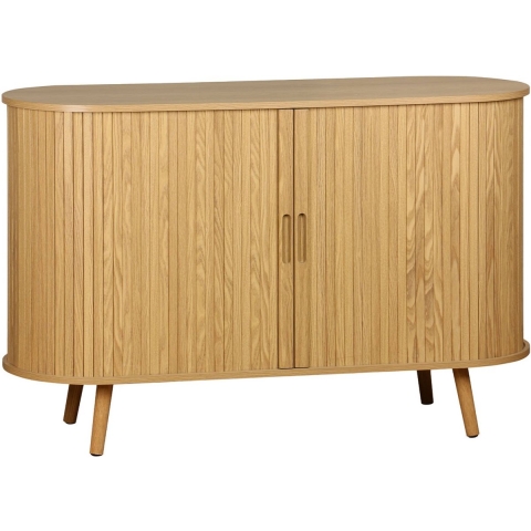 sweeek - Scandinavisch dressoir met 2 schuifdeuren, 120cm