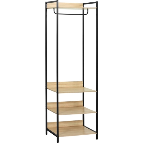 sweeek - Kledingkast met 1 hangdeel en 3 legplanken