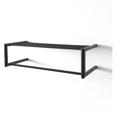 SPINDER DESIGN SMOOTH Wandkapstok - Zwart