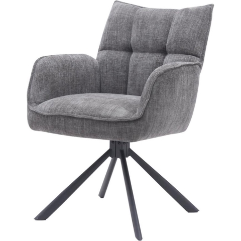 Hygge Interiors Select Marilla Draaistoel Grafiet set van 2