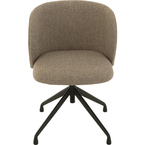 J-Line stoel Turn|Up|Down - linnen - donkerbruin|beige