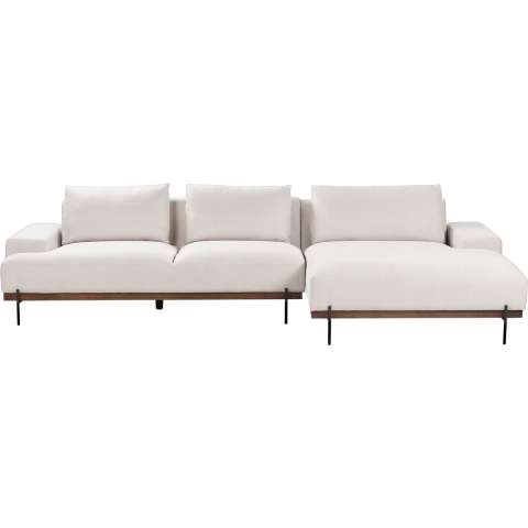 Beliani - MARIFERD - Hoekbank - Beige - Linkszijdig - Polyester