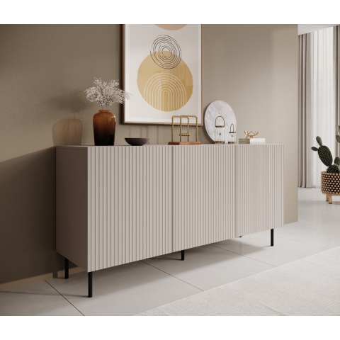 Meubella Dressoir Alex - Beige - 156 cm