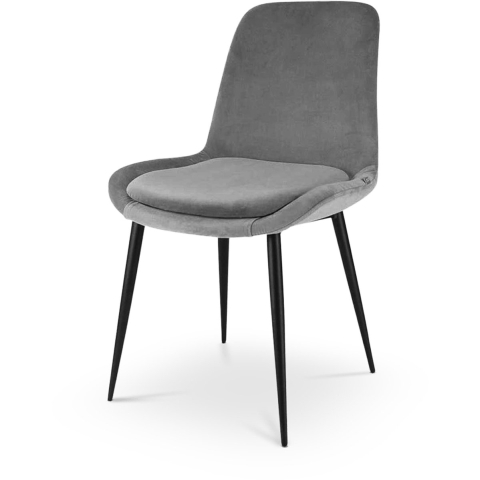 Nolon Amelie Velvet Eetkamerstoel Grijs