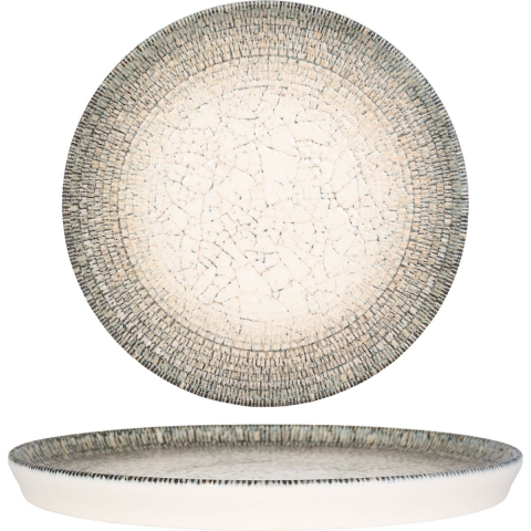 Rinart Gebaksbord - Olmeca - Porselein - 20 cm - set van 6