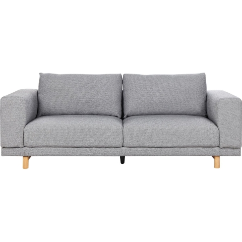Beliani - NIVALA - Driezitsbank - Grijs - Polyester