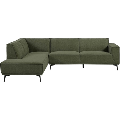 Anli-Style Tower living Leeds 2,5-seater AR + Ottoman L Bottle Green
