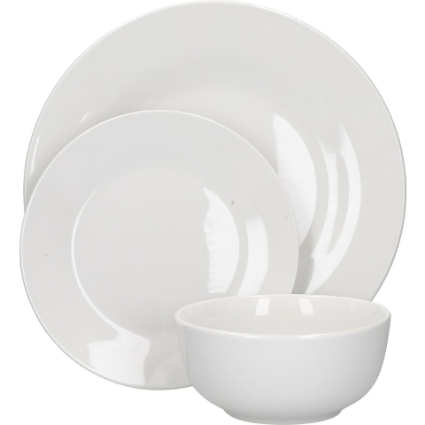 Mikasa - Servies Set, 12 Delig, Porselein, Wit - Mikasa | Alexis