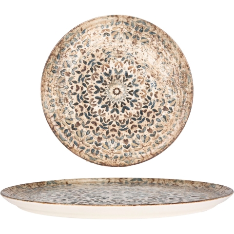 Rinart Pizzabord - Aztec - Porselein - 32 cm - set van 2